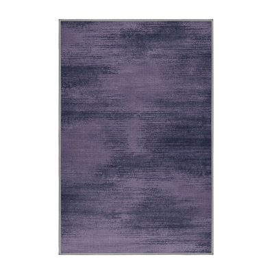 Tapis mauve lavable à la machine
