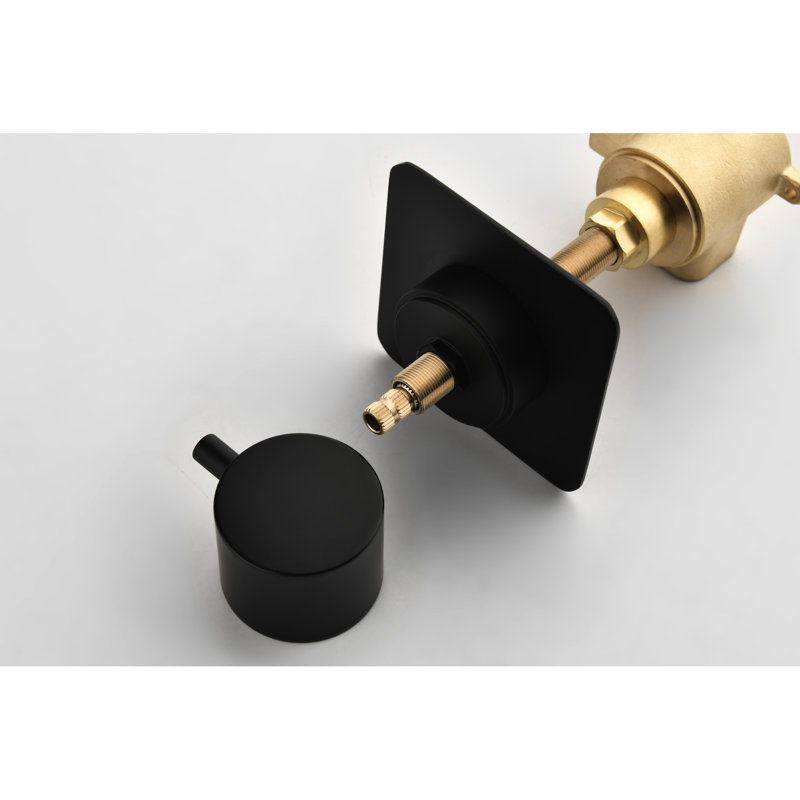 Robinet de douche 3/4 "en laiton - Contrôle du volume avec débit élevé et garniture uniforme en métal coulé durable