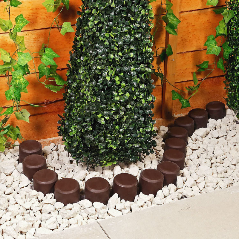 Emhouse Lawn Edging Fencing, Brown