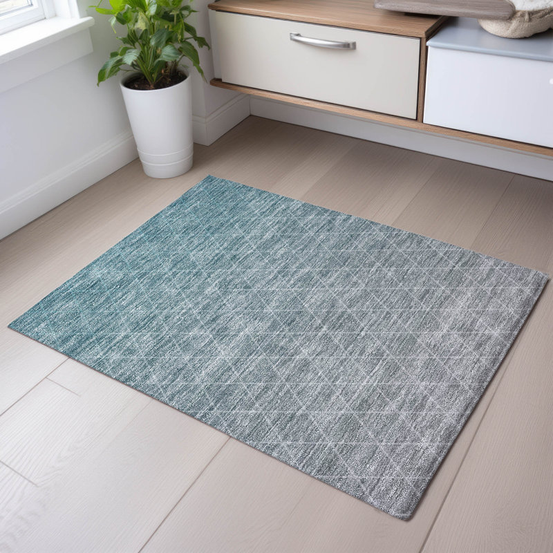 Premium Machine Washable Verrett AMF1175 Geometric Rug, Rectangle 1'8" x 2'6"