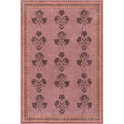 Floris Hand-Tufted Floral Wool-Blend Rug