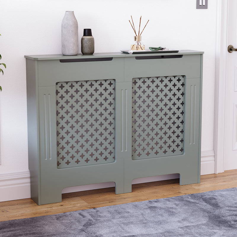 Reta Radiator Cover, 82cm H x 111cm W x 19cm D, Grey
