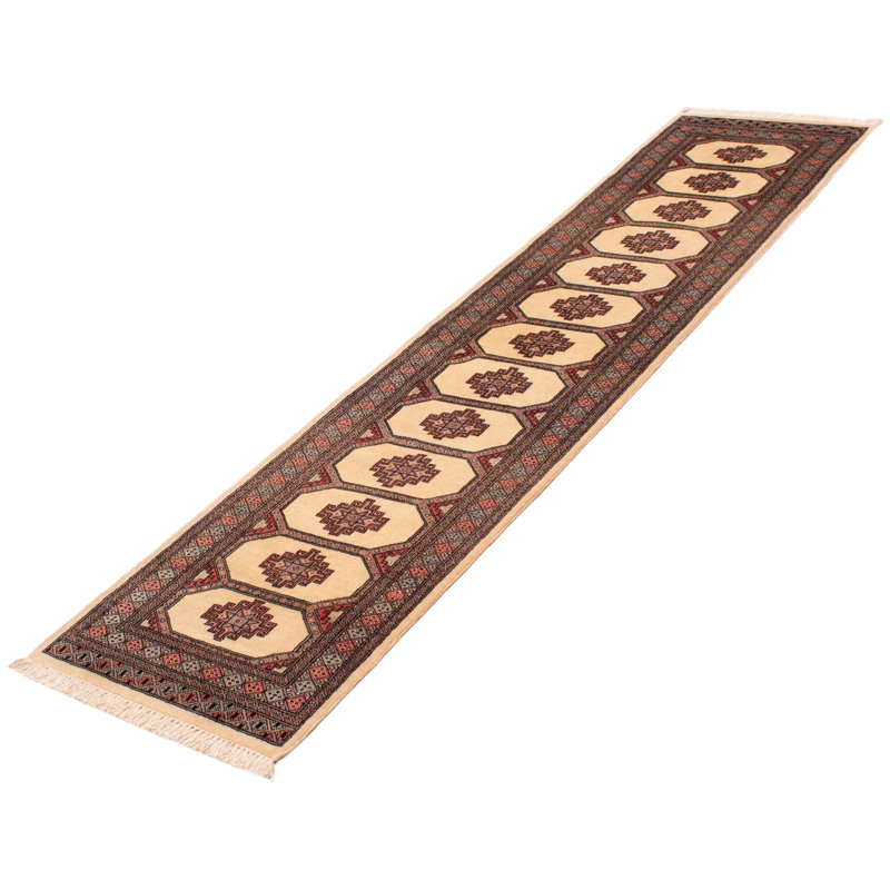 Zaivier One-of-a-Kind 2'8" X 12' New Age Runner Wool Area Rug Cream
