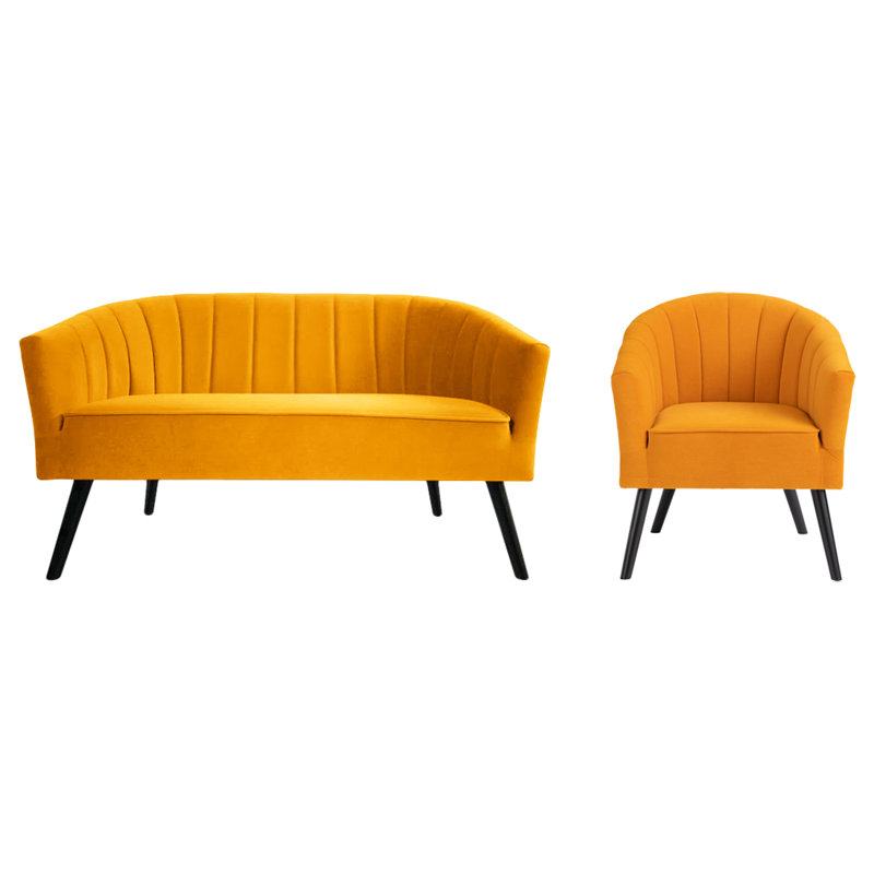 Thaddeus 2 - Piece Velvet Living Room Set