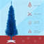 Arbre de Noël au crayon accrocheur, arbre de Noël artificiel avec support robuste pour décoration festive