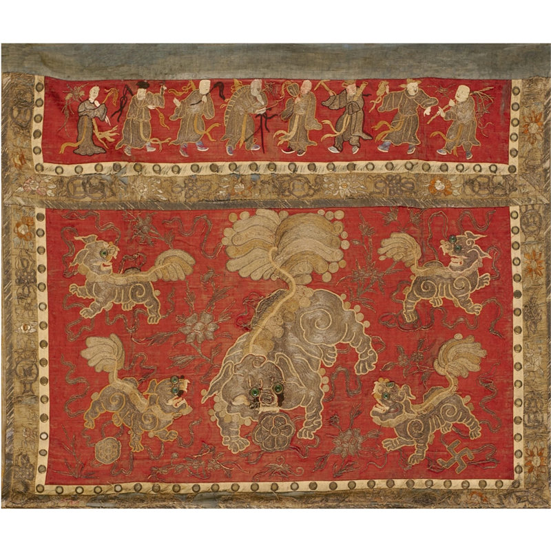 Antique Textile Chinese Allover Red 1925 Rug