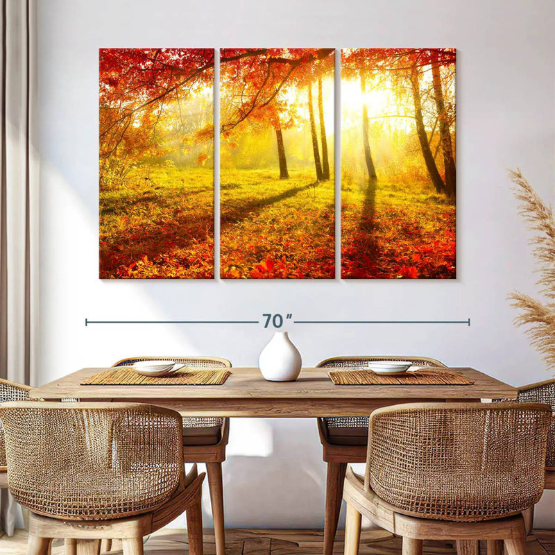 Alvord, paysage d'automne lumineux, H 42 po x l 65 po
