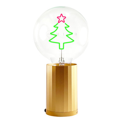 Ampoule XMAS TREE rouge / vert avec base Lampe de table PORTABLE