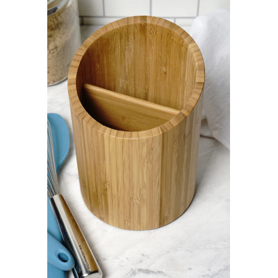 Bamboo Utensil Crock
