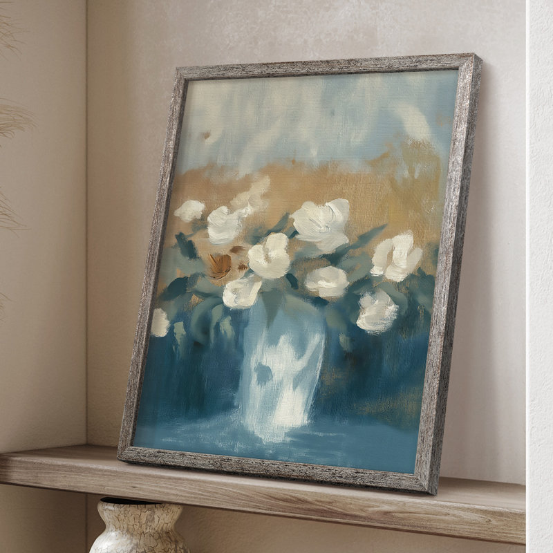 Reproduction encadrée FLORAL Series XXVII - bois massif, H 11 po x l 9 po