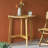 Outdoor Half-Round Folding Acacia Wood Bistro Table-1449205140