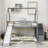 Twin over Twin House Bunk Bed with Convertible Slide,Storage Staircase-91054559