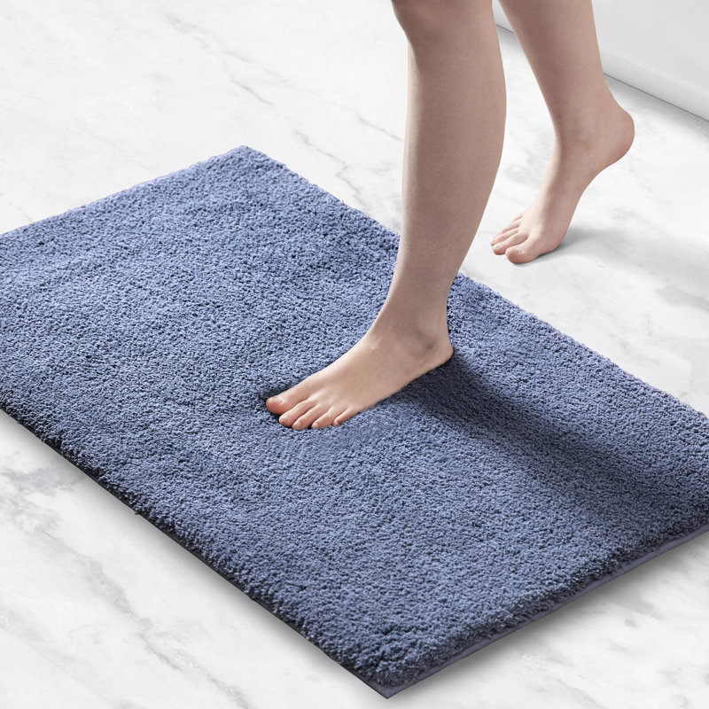 Tapis pour salle de bain Marshmallow, Rectangle - 40 po L x 24 po l, Marine