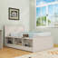 Lit plateforme en bois avec lit gigogne et tablettes de rangement-59049366-59049364