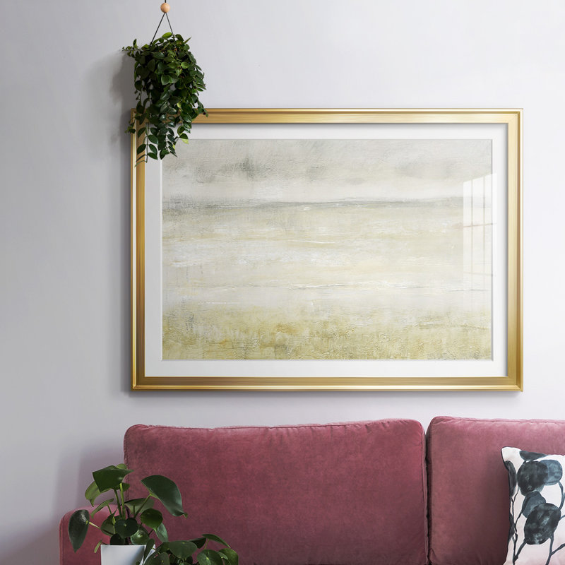 Emballished Squall II, reproduction encadrée sur papier, Or, H 15 po x l 21 po x P 1,5 po