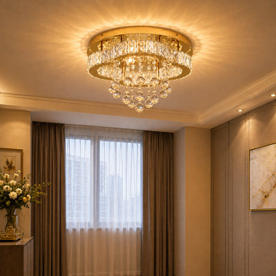 Vanlue 1 - Light Crystal LED Chandelier