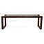 Banc en cuir brun clair Christina