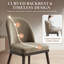 Chaises de salle à manger larges rembourrées en bois massif-796295708