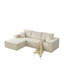 Canapé modulaire Cloud, canapé désossé, sans assemblage, 3 places avec repose-pieds et 2 coussins, parfait pour le salon et la chambre à coucher-884967131-884967130