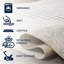 Tapis crème / terra lavable à la machine Lakysha-56069447