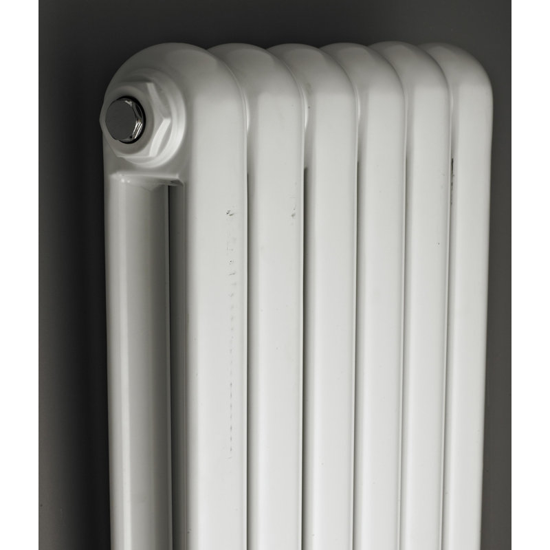 Salvia Vertical Designer Radiator, White, 150 cm H x 38.3 cm W