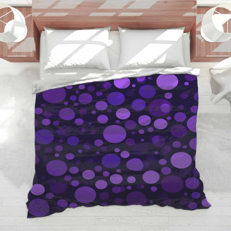PolkaDots Bedding Pattern Comforter Modern, Twin Extra Long
