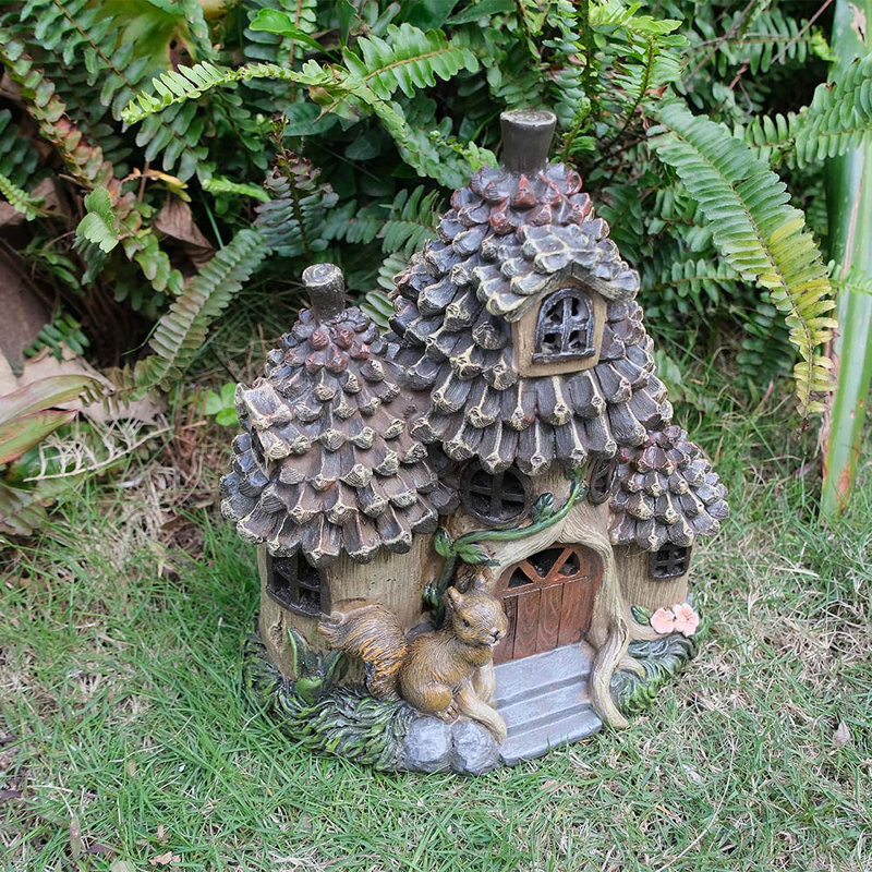 Statues solaires féeriques pour jardin extérieur