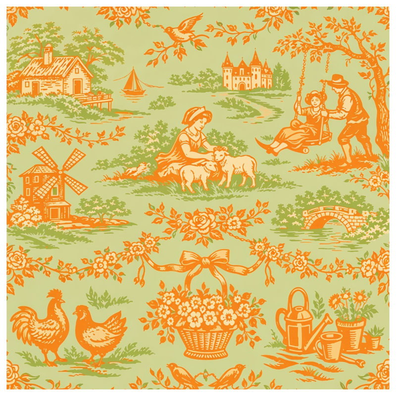 Tapis de bain Pastoral, 24in W x 17in L