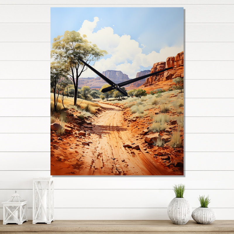 Australie Kata Tjuta Magic - horloge murale Australie, H 40 po x l 30 po x P 1 po