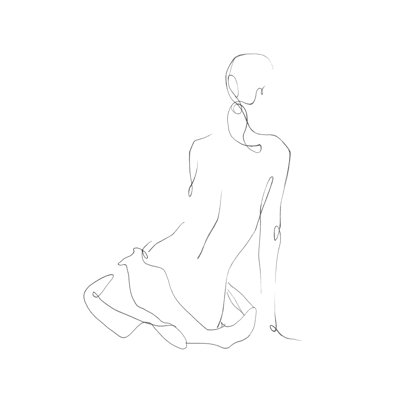 Gestural Shape I by Ethan Harper - Painting