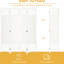 Barrière murale d'intimité à 4 panneaux, paravent pliant en fibre blanche, bureau à domicile, cloison élégante optionnelle, cloison, bureau de 5,6 pi,