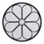 Erik Metal Round Wall Mirror-1419455480