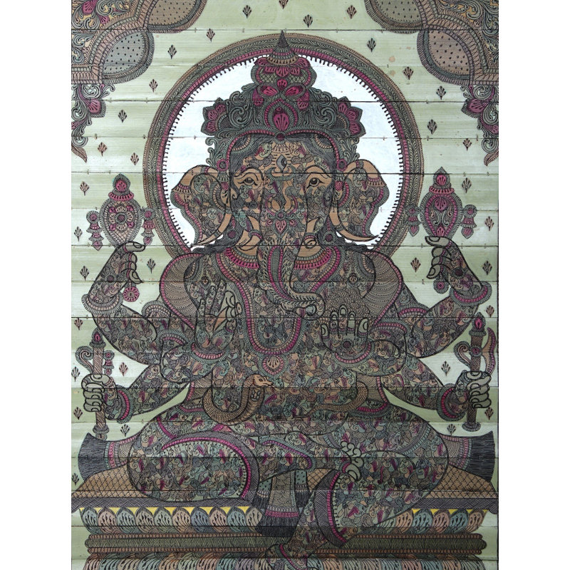 Bhawawan Ganesha | Paata, peinture de l'Orissa