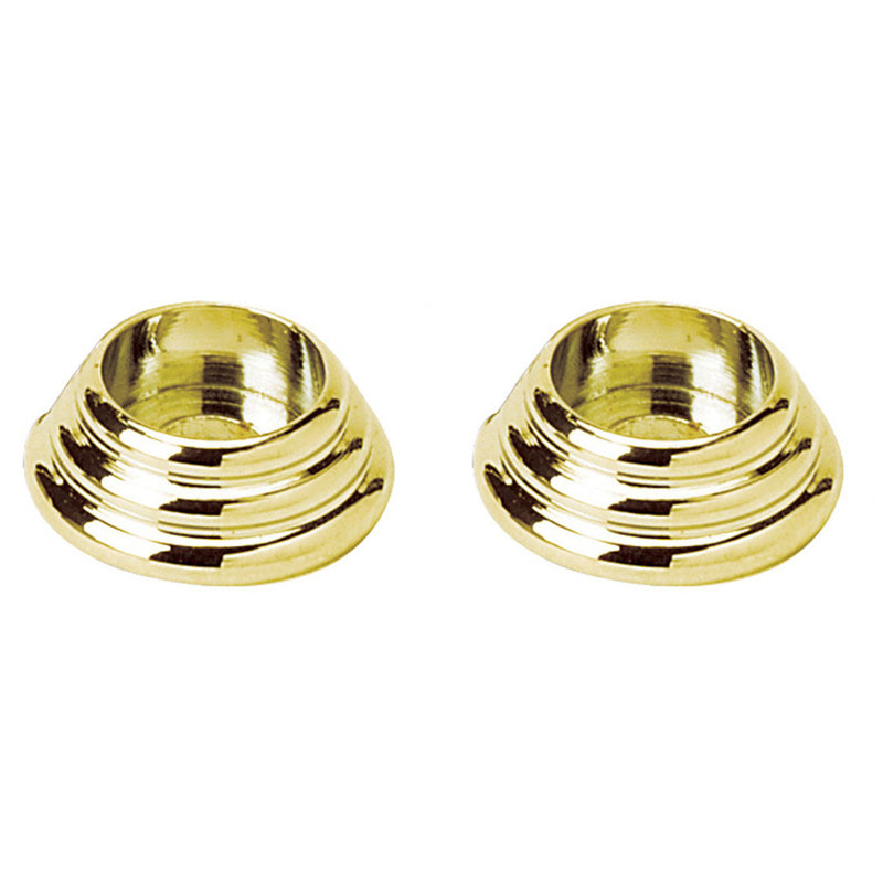 Traditional Brass Rose / Rosette, Polished Brass, 3.3"H x 3.35 W x 1"D