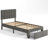 Lashawnda Modern Style Fabric Upholstered Bed Twin Size Platform Bed With Storage Drawer-864889236