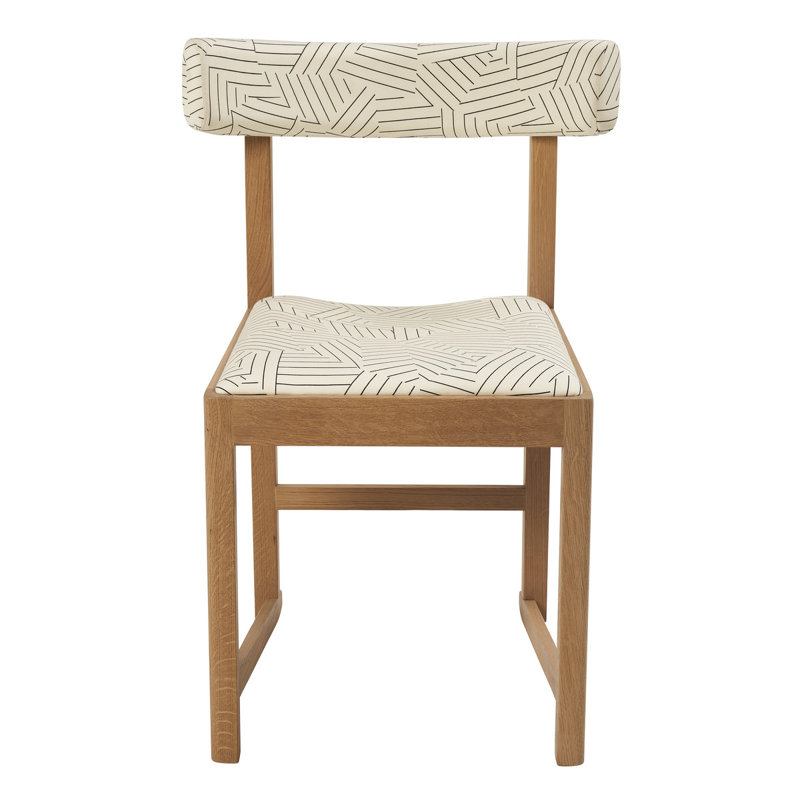 Mokki Dining Chair, Black/White Geometric