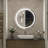 Lashonta Round Frameless Frontlit Bathroom Mirror with Stepless Brightness Adjustment, 3 Color Temperature & Defog Function-290134221