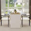 Rectangular with Steel Base Dining Table