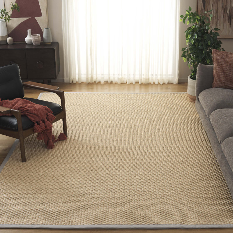 Mikylee Faux Sisal 105 Area Indoor/Outdoor Area Rug In Natural / Beige, Round 6'