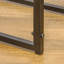 Support à bois de chauffage avec outils de foyer, support de bois de chauffage intérieur et extérieur, fond incurvé pour foyer, poêle à bois, foyer ou foyer, noir