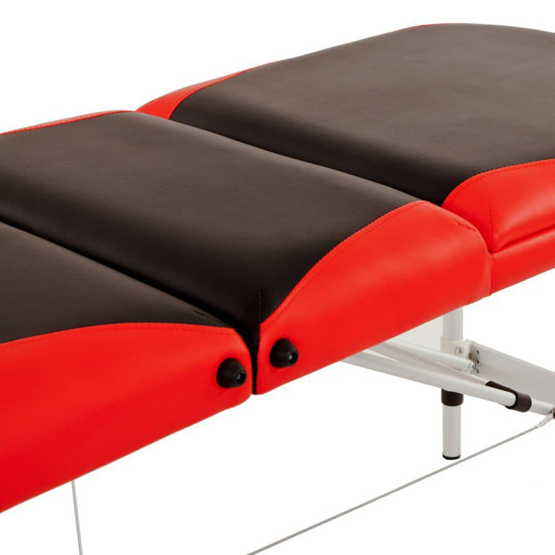 213cm Adjustable Folding Table, Red/Black