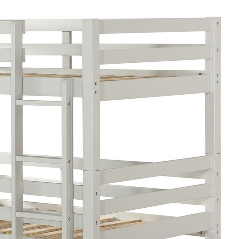 Lit triple simple en bois Émile