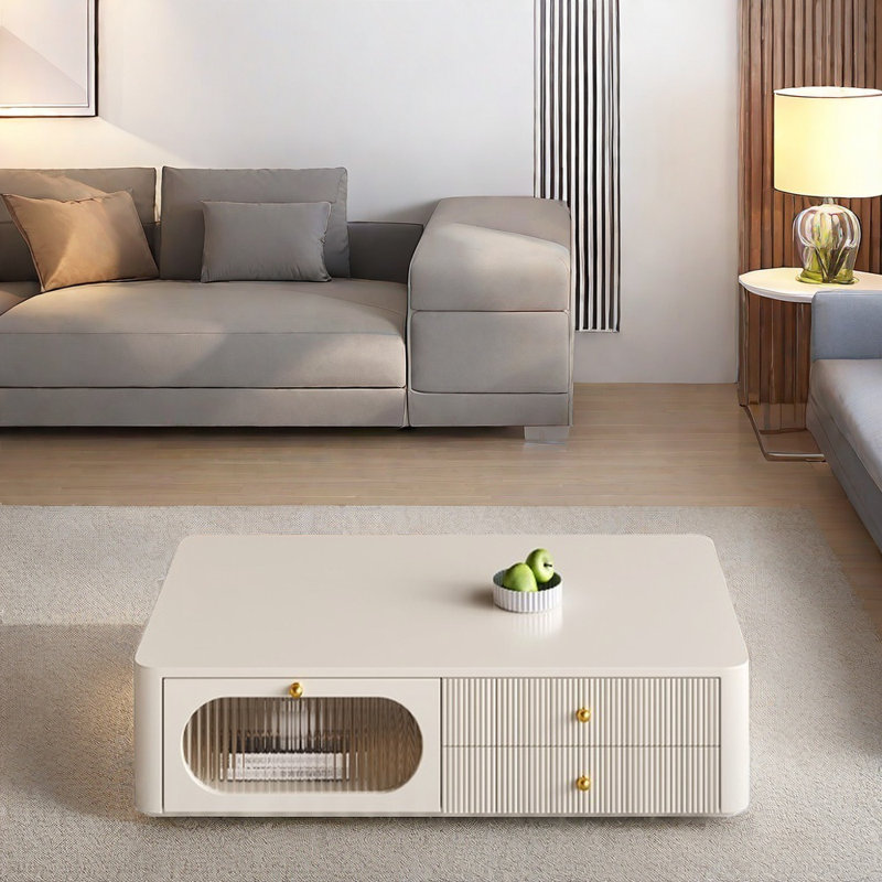 Grande table basse multifonctionnelle avec rangement