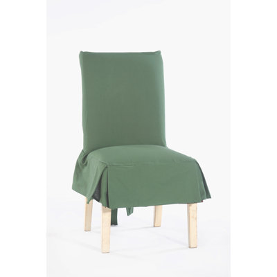 Cotton Duck Dining Chair Slipcover Short