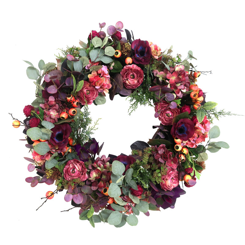 RANUNCULUS HYDRANGEA WREATH
