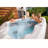 Lifesmart Spas LS450DX 110 Volt 7-Person 22-Jet Square Plug and Play Hot Tub with Ozonator