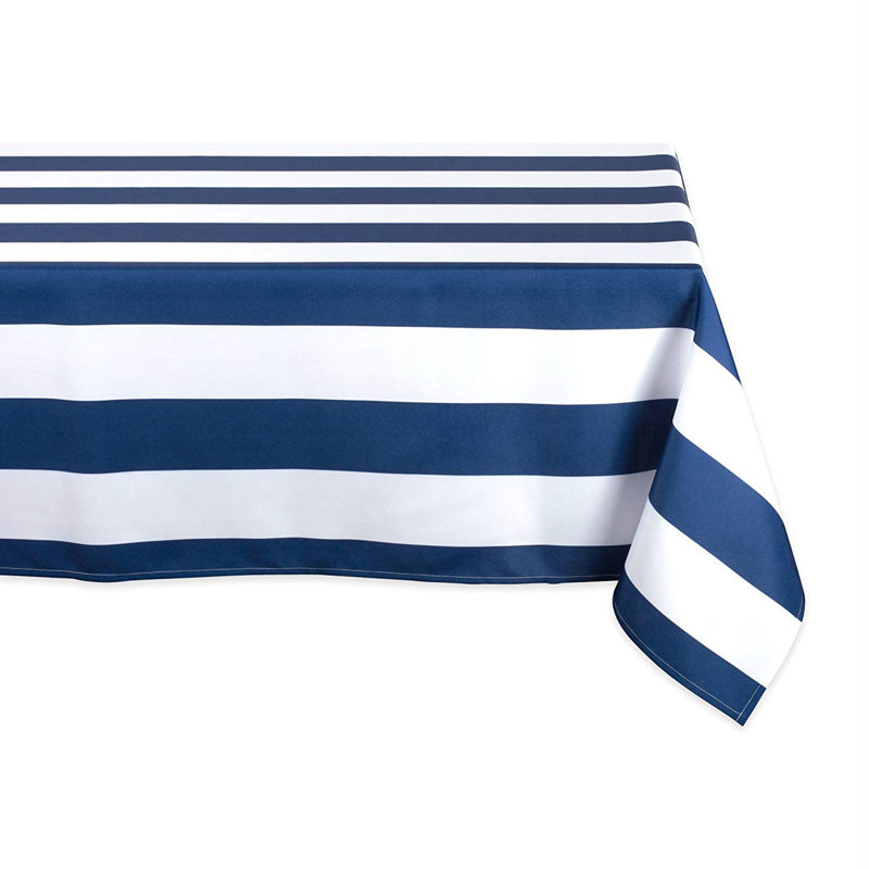 Risa Outdoor Tablecloth, 84" L x 60" W, Nautical Blue