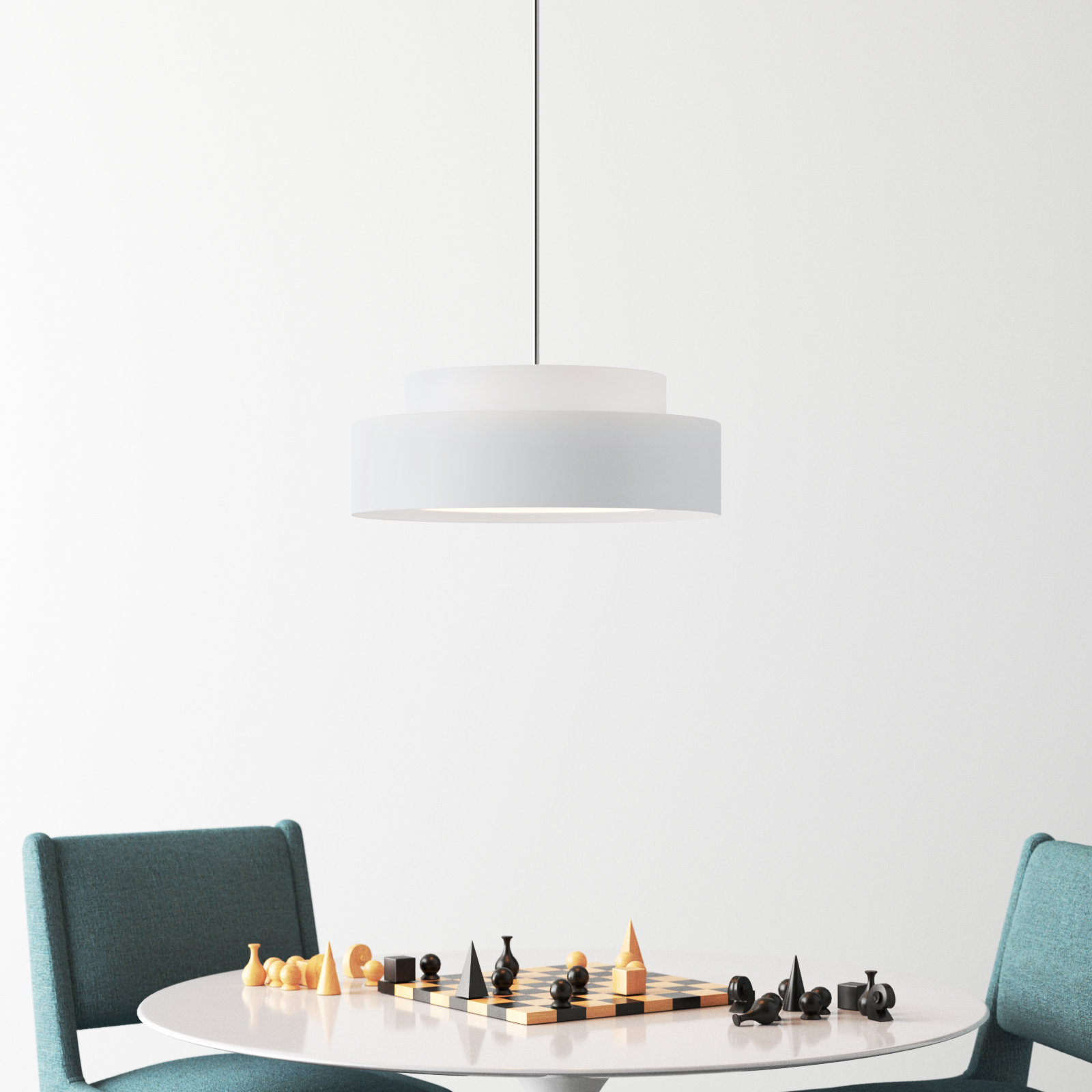Eline 3 - Light Metal Dimmable Dome Chandelier