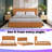 Solid Wood King Size Platform Bed Frame With Headboard, No Box Spring Needed, Easy Assembly-1301790516
