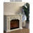 American-style electronic simulation flame fireplace-923797417-923797419